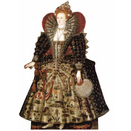 Figurine en carton La reine Elizabeth I 160 cm