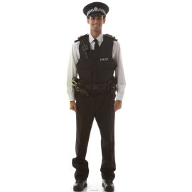 Figurine en carton Policier 185 cm