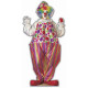 Figurine en carton clown cirque 182 cm