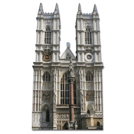 Figurine en carton l'abbaye de Westminster 175 cm