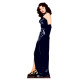 Figurine en carton Ava Gardner en robe noire 174 cm
