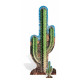 Figurine en carton cactus simple 183 cm