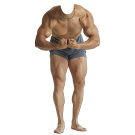 Figurine en carton Muscle Man 180 cm