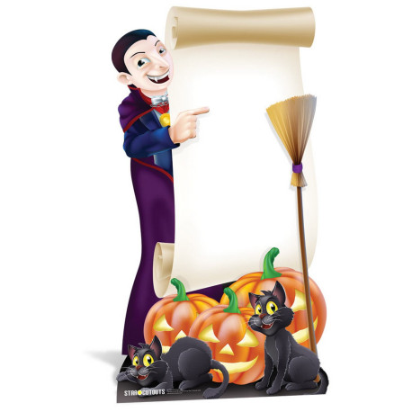Figurine en carton Halloween signe 185 cm