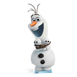 Mini Figurine en carton Disney La Reine des Neiges 2 Olaf et petits bonhommes de neige H 94 cm