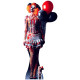 Figurine en carton Femme Clown effrayante 178 cm