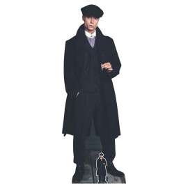 Figurine en carton Style de Peaky blinder homme avec casquette style Gangster années 20 185 cm