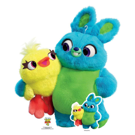 Figurine en carton Toy Story 4 - Ducky et Bunny Hauteur 85 CM