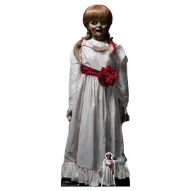 Figurine en carton Annabelle La Poupée du Mal robe blanche- Haut 129 cm