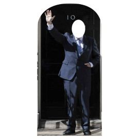 Figurine en carton Passe tête Premier ministre debout Politicien 184 cm