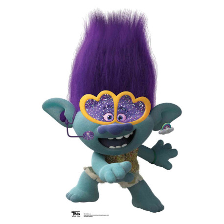 Figurine en carton Les Trolls 2 - Branch en tenue country Hauteur 93 cm