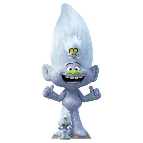 Figurine en carton Les Trolls 2 - Guy diamant et sont fils petit diamant Hauteur 172 cm