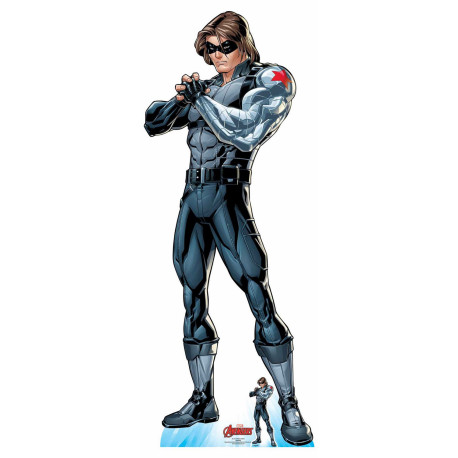 Figurine en carton Disney Avengers Bucky Le Soldat de l'hiver Comics H 180 CM