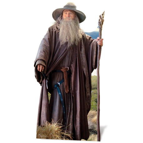 Figurine en carton taille réelle Gandalf Le Gris Le Hobbit H 191 CM 