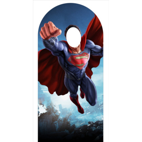 Figurine en carton passe-tete Superman Man of Steel H 185 CM
