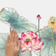 Sticker Mural Géant Jardin de Fleur de Lotus XL