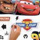 Stickers Muraux Géants Disney Cars - Avec les Lettres de l'Alphabet
