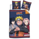 Parure de lit réversible Naruto avec Sasuke et Sakura - 140 cm x 200 cm