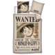 Parure de lit réversible One Piece Luffy "Wanted" - 140 cm x 200 cm