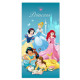 Serviette de plage Princesses Disney Cendrillon, Blanche Neige, Jasmine, Belle, Ariel - 70 x 140 cm