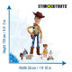 Figurine en carton Toy Story Woody Cowboy et Six Mini Figurines - Hauteur 134 cm