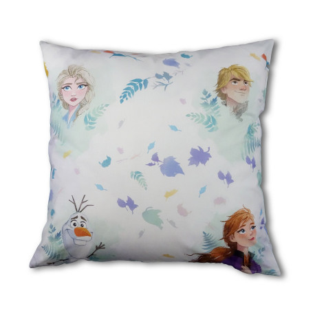 Coussin Disney La Reine des Neiges Anna, Elsa, Krystoff et Olaf - 45x45 cm