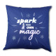 Coussin Disney La Reine des Neiges "Spark your own magic" - Allumez votre propre magie - 45x45 cm