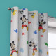 Rideau Disney Mickey en miniature et motifs de couleur - 140x280 cm