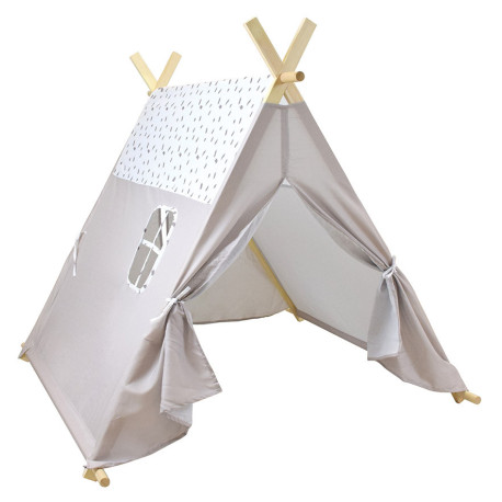 Tente de jeux tipi Scandiwood et sac de rangement - 116 cm  Tentes de jeux  et cabanes pour r enfant sur Déco de Héros