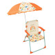 Chaise pliante Fruity's enfant avec parasol 