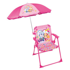 Chaise pliante Pat'Patrouille Fille enfant avec parasol 