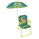Chaise pliante Jurassic World enfant avec parasol 