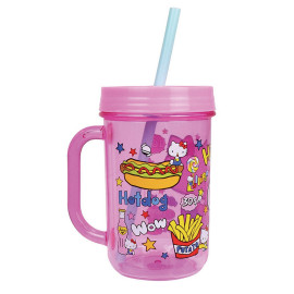 Hello Kitty Retro Food Mug Avec Paille 390ml