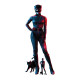 Figurine en carton Catwoman Costume Rouge et Bleu - Zoé Kravitz - Batman Film 2022 - Hauteur 169 cm