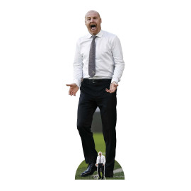 Figurine en carton Sean Dyche Football Manager en chemise blanche - Hauteur 183 cm