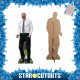 Figurine en carton Sean Dyche Football Manager en chemise blanche - Hauteur 183 cm