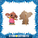 Figurine en carton Sula bebe Elephant - Hauteur 77 cm