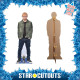 Figurine en carton Ed Sheeran chanteur en Veste verte - Haut 174 cm