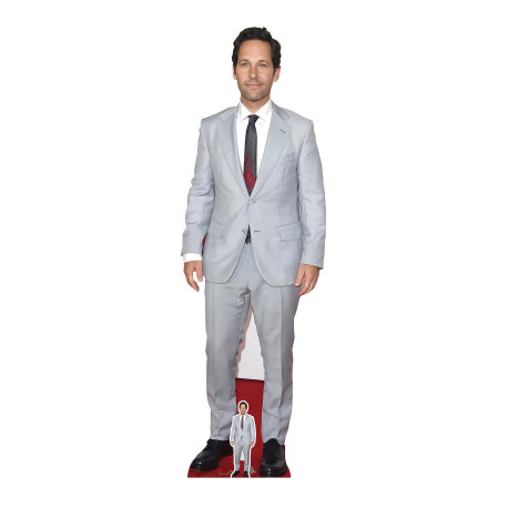 Figurine en carton Paul Rudd veste grise Acteur Ant-man - Haut 178 cm