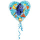 Ballon en aluminium Disney Nemo et Dory en forme de cœur - 43 cm
