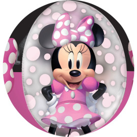 Ballon en aluminium Disney Minnie forme ronde - 40 cm