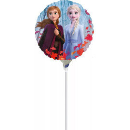 Mini Ballon Disney La Reine des Neiges - Anna et Elsa en aluminium