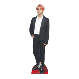 Figurine en carton taille réelle J-Hope Jung Ho-seok, veste noire Bangtan Boys - BTS - 175 cm