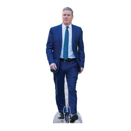 Figurine en carton taille réelle - homme politique britannique - Keir Starmer Labour 175 cm