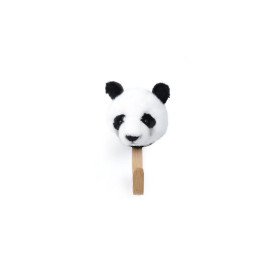Porte Manteau Peluche tête panda noir et blanc