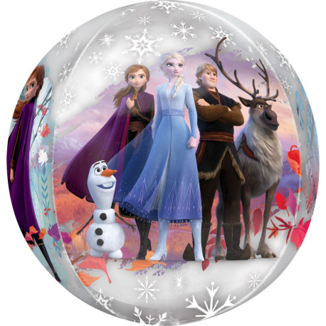 Ballon en aluminium Disney La Reine des Neiges forme ronde - 40 cm