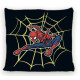 Coussin carré noir - Disney Spiderman sur sa toile - 45x45 cm