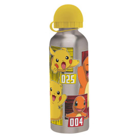 Gourde Pokemon Pikachu Grise Bouchon Jaune - 500 ml