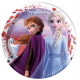 Assiettes en carton Disney Frozen La reine des neiges Elsa Anna et Olaf - Fête d'Anniversaire - 8 pièces - 23 cm