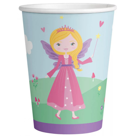 Gobelets en papier Princesses - 8 pièces - 250 ml